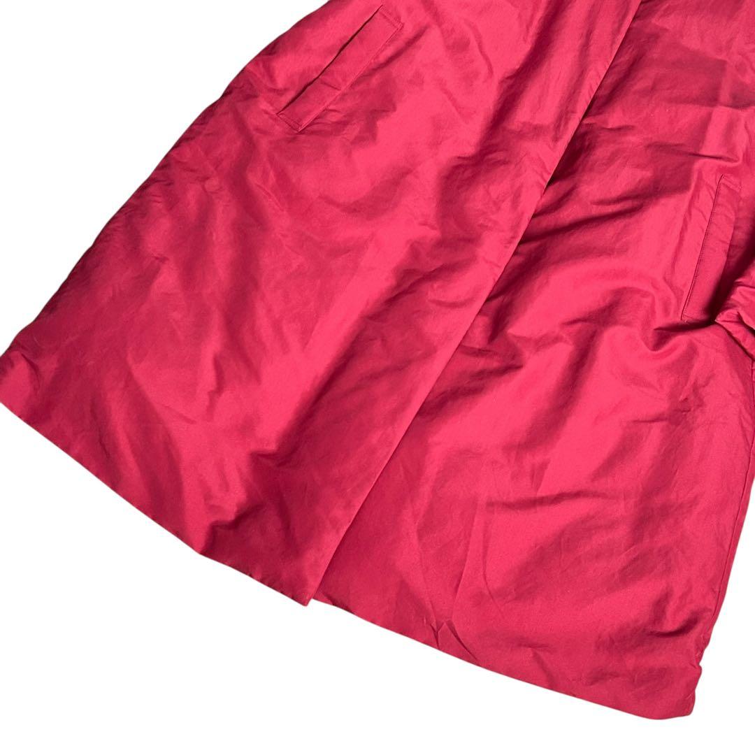 サニークラウズ 完売品 極薄ダウンコートノーカラー 赤 2XL