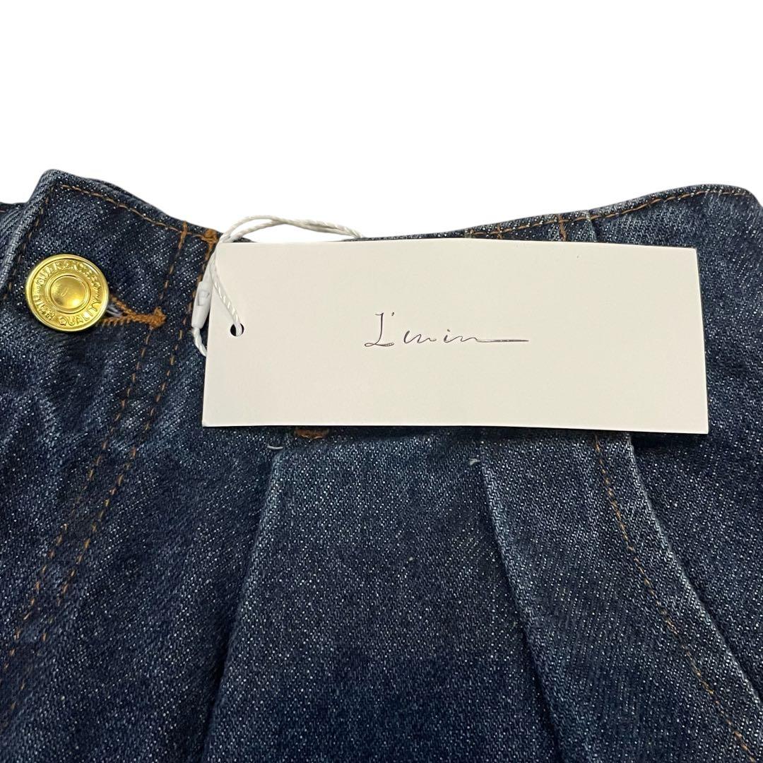 新品タグ付き✨辻元舞 I'm in バックベルトワイドジーンズ S ネイビー