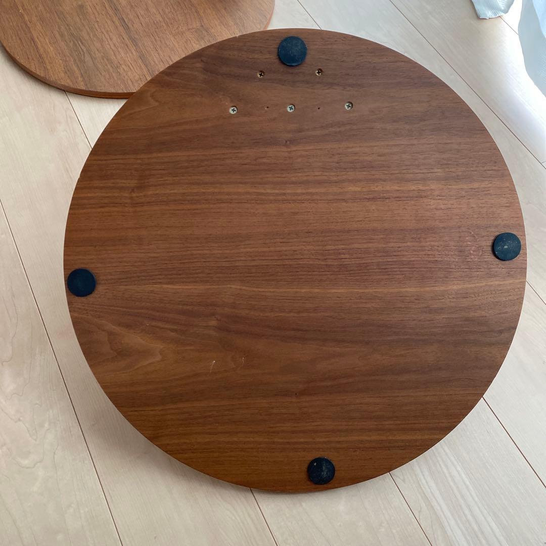 【2脚セット】モダンデザイン 木製座椅子 ブラウン