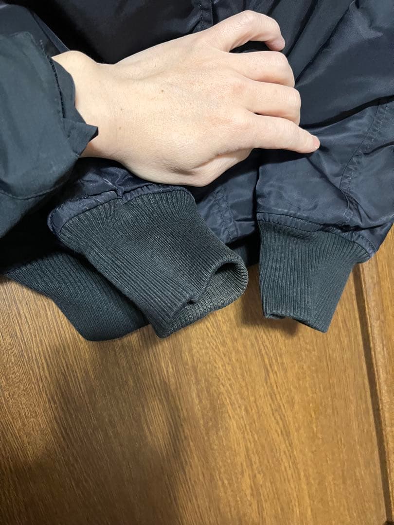 デニム&サプライラルフローレン 短丈N-2B黒ダウン　フライトジャケットy2k