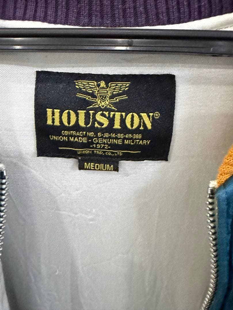 HOUSTON スカジャン M 青/赤