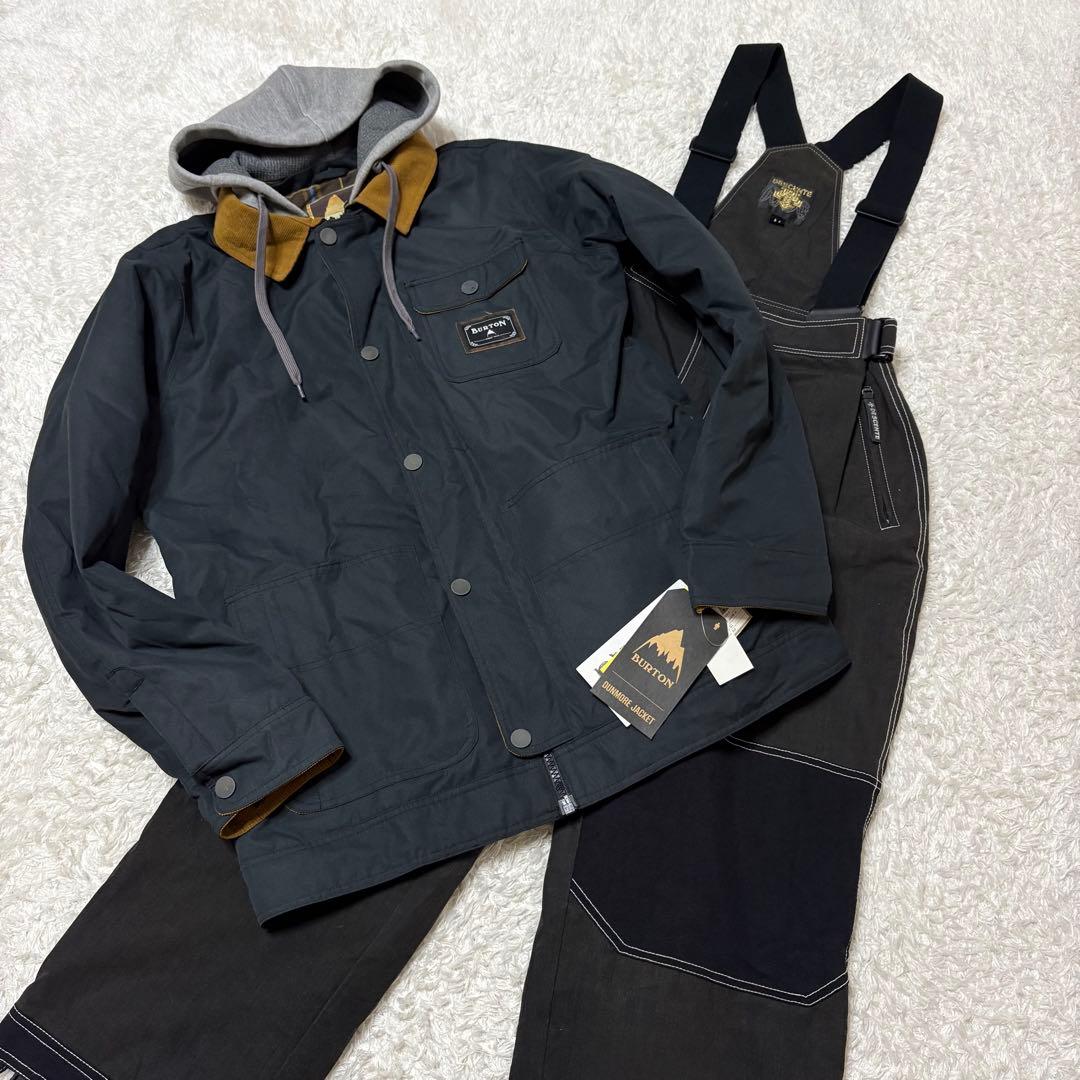 新品　Burton バートン　スノボージャケット　上下　フード　ブラック　L/M