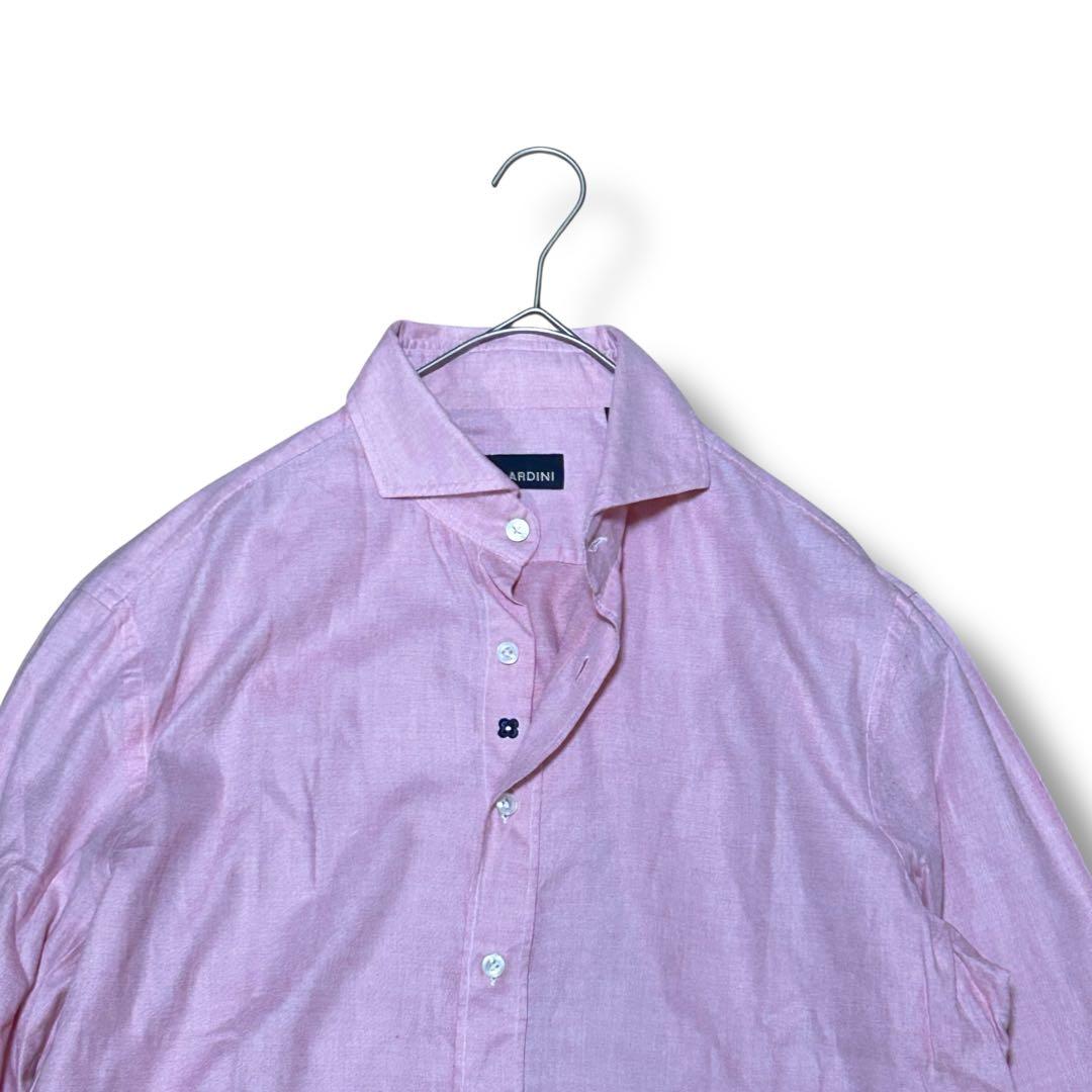 【美品】LARDINI ラルディーニ 長袖シャツ コットン100% イタリア製