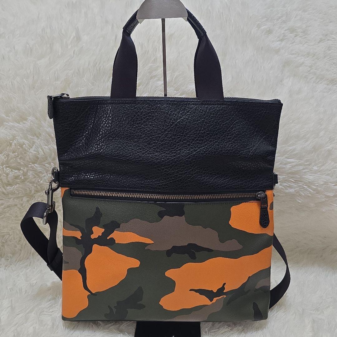 COACH コーチ　迷彩　カモフラージュ柄　ショルダー　トートバッグ