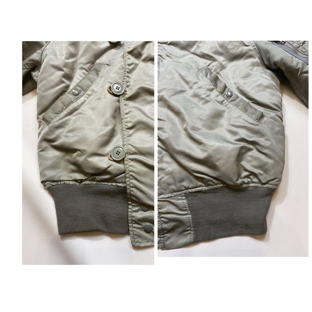 MA-1 AVIREX N-2B フライトジャケット グレー　USA製 M相当