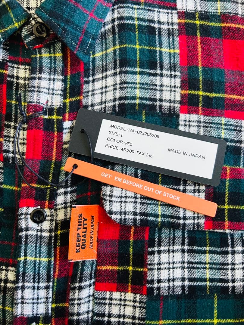 新品〈ALWAYS OUT OF STOCK〉CPO チェックシャツ　サイズL