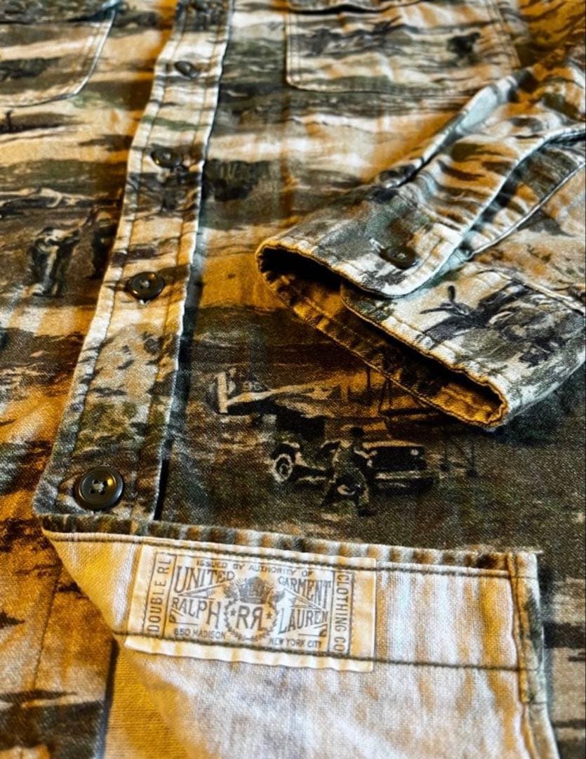 トップス RRL Printed Armed Forces Assembly L