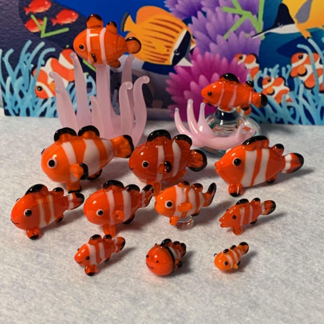 ガラス細工　ミニチュア　　クマノミ