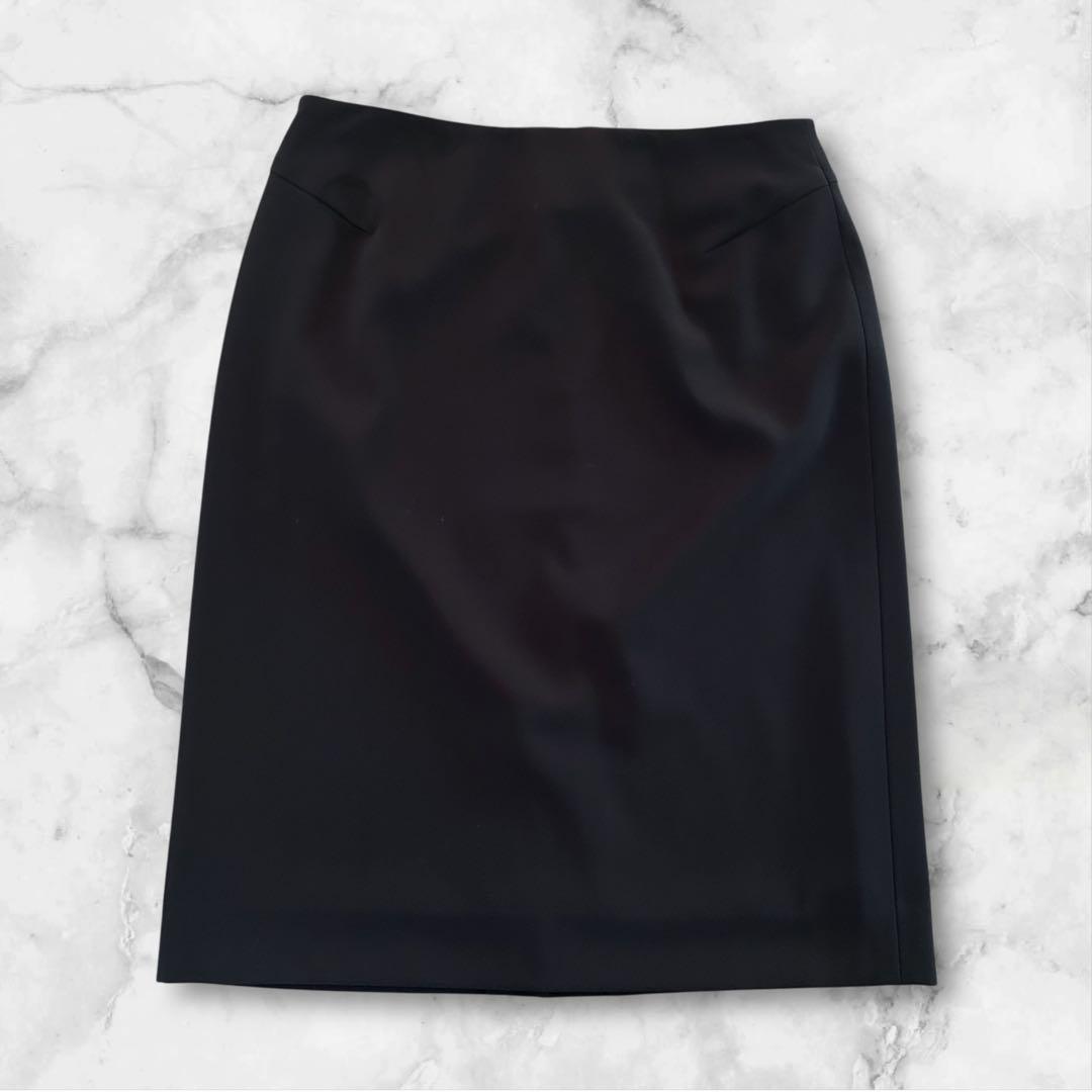 【美品】23区 セットアップ スーツ 3点セット 大きいサイズ 40 L 黒