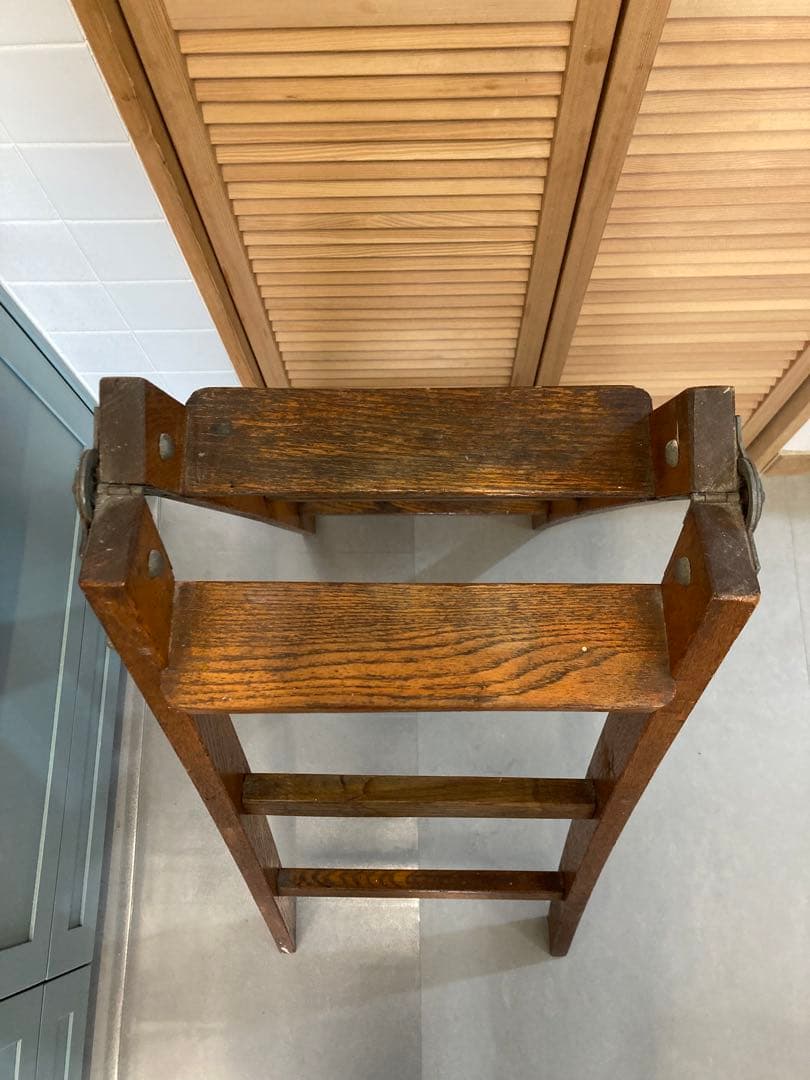 古道具　木製脚立