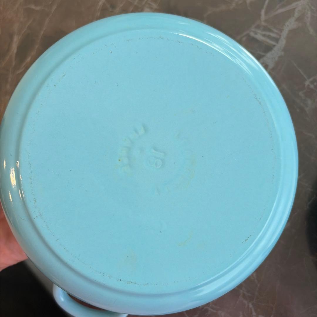 LE CREUSET 水色 両手鍋 18センチ