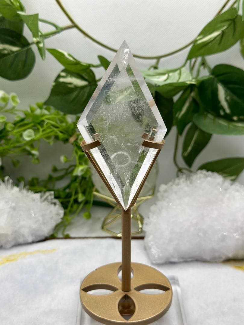 水晶ひし形♡♡透明感抜群No119