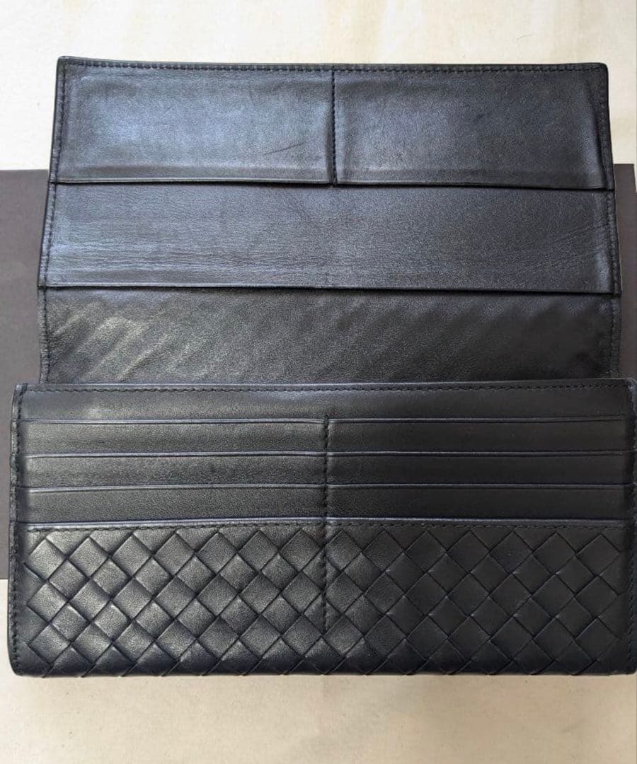 美品 ボッテガヴェネタ Bottega Veneta 長財布 イントレチャート