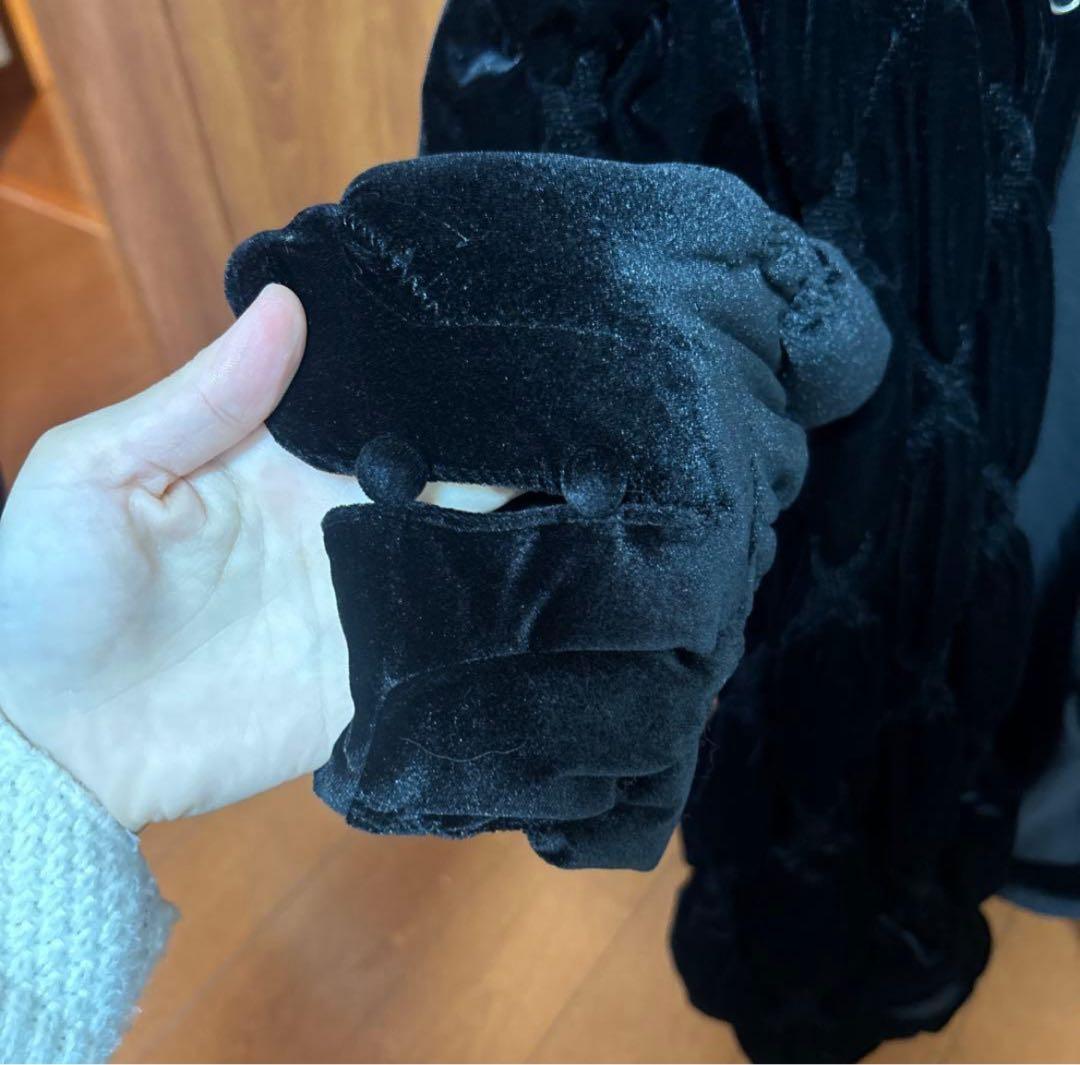 ジャケット・アウター VELOUR QUILTING STAND COLLAR BLOUSON