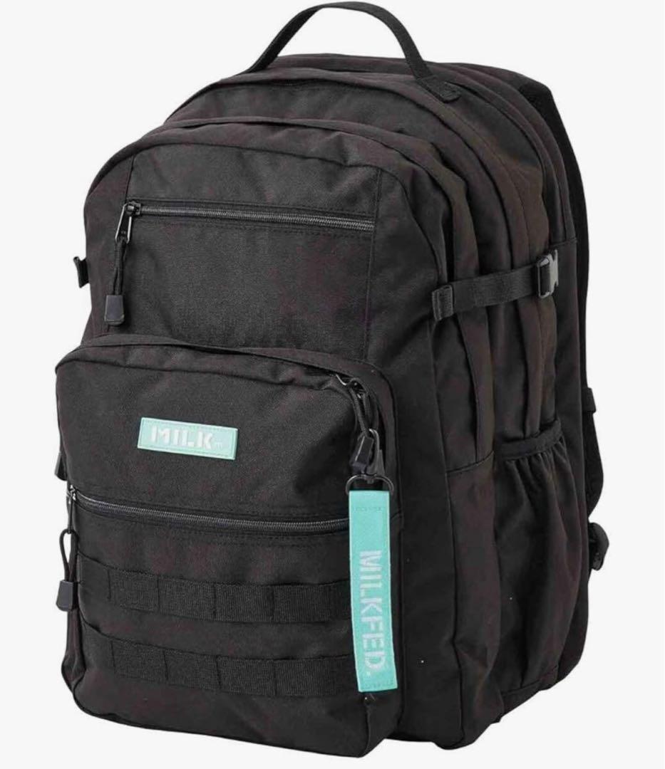 ミルクフェド アクティブダブルポケットモールバックパック ライトグリーン