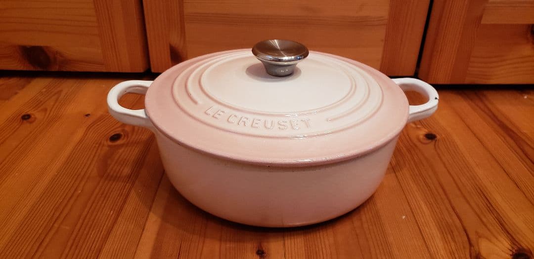 ●LE CREUSET●希少●パウダーピンク●ココットジャポネーズ●22㎝●