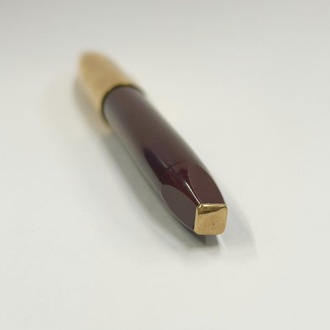 SHEAFFER シェーファー 万年筆 ペン先14K えんじ色×ゴールド