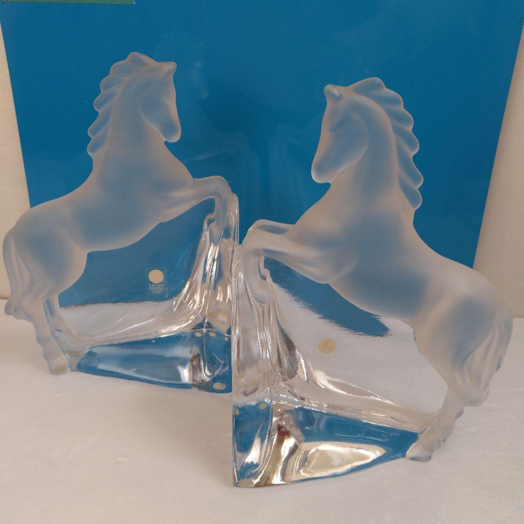 佐々木ガラス☆馬の形状のクリスタルガラス