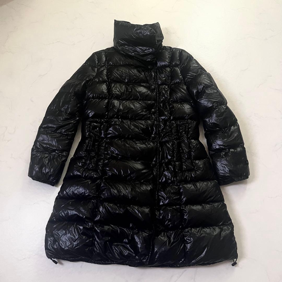 希少　XL　美品　タトラス　ダウンコート　アマンダ　ショールカラー　黒　 04