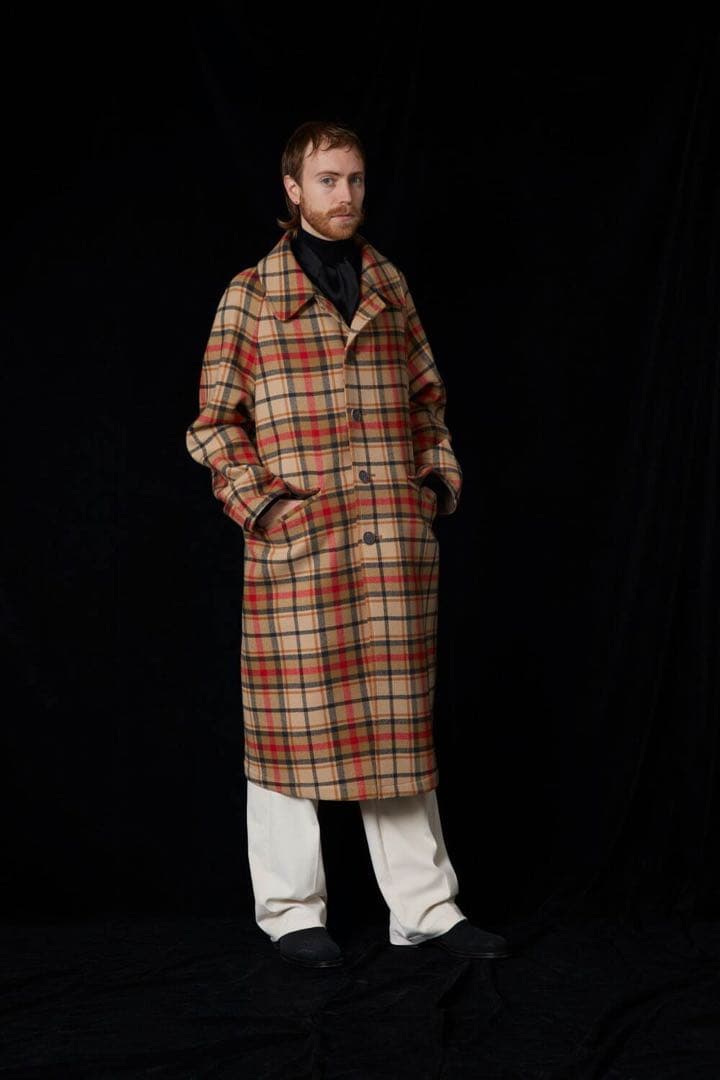 scye サイ　ロングコート　チェック　2021aw