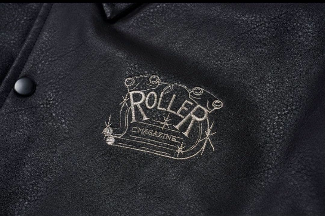 ジャケット・アウター ROLLER FAKE LEATHER COACH JACKET M