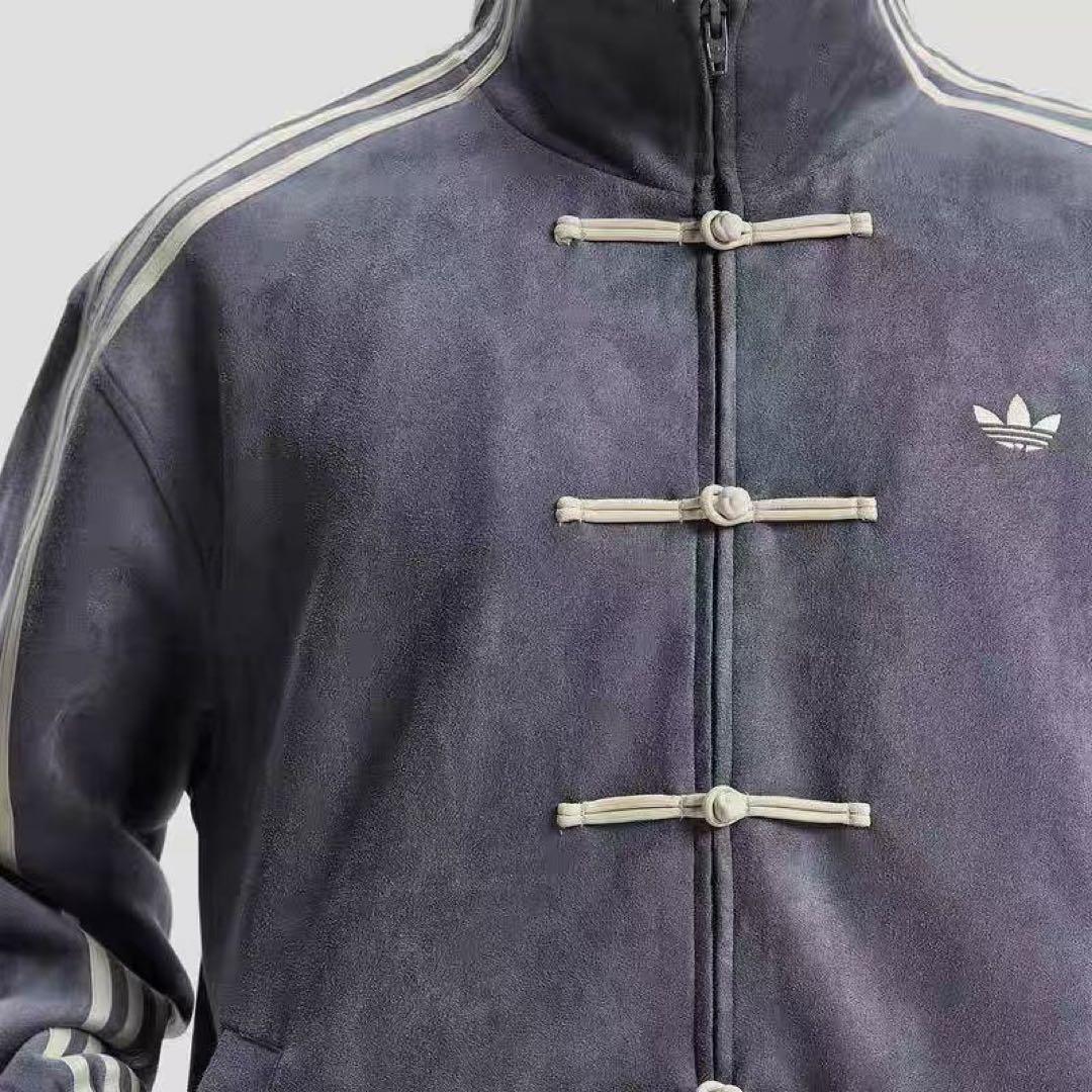adidasアディダス 中国限定 蛇年トラックジャケット ダークグレーSサイズ”