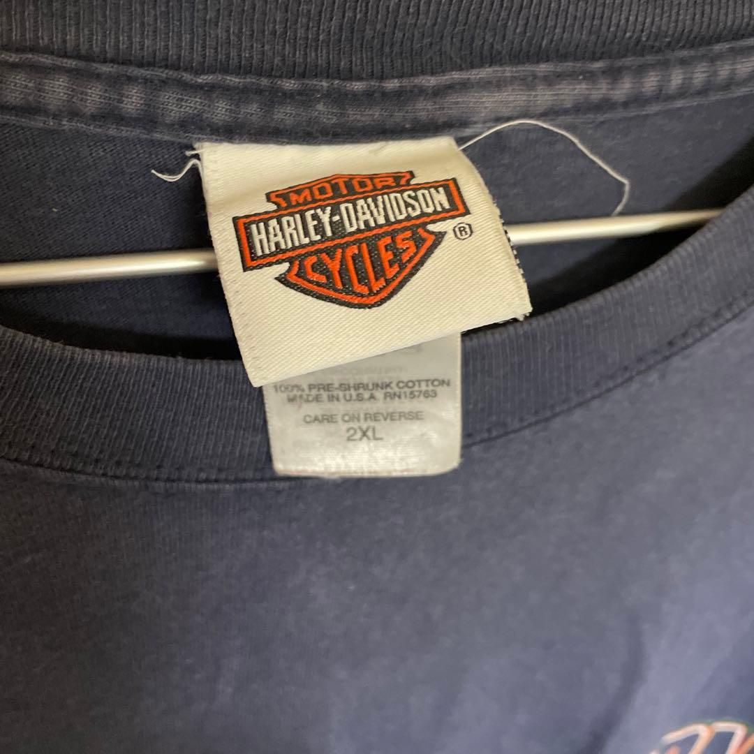 N*N様 【古着】Harley-Davidson ハーレー ネイビー 長袖Tシャ