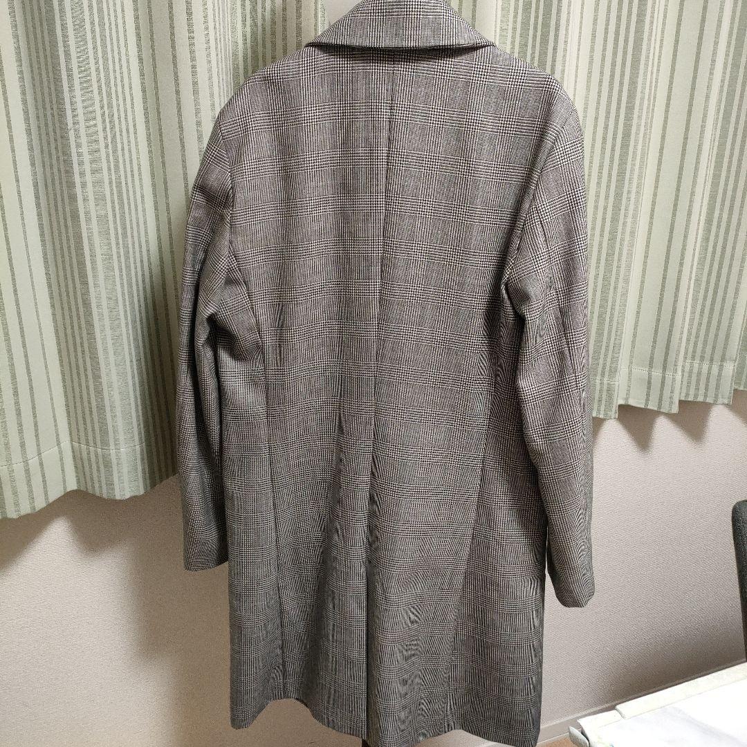 ★美品★Pretty Green/チェック柄 ステンカラーコート Mサイズ（2）