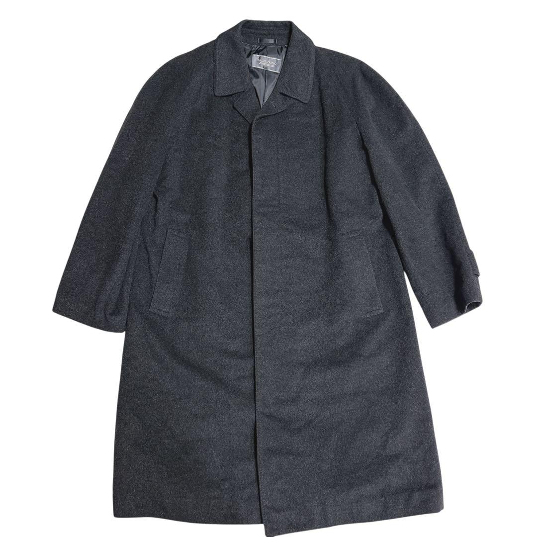 BALESTRINO カシミヤ100% ロングコート AB6 ダークグレー