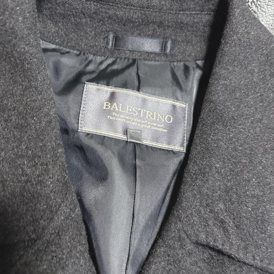 BALESTRINO カシミヤ100% ロングコート AB6 ダークグレー