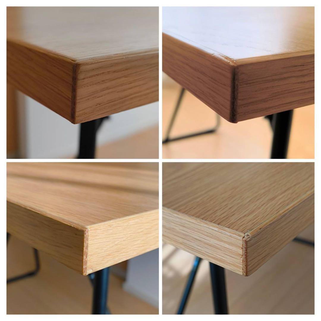 ★セール中　＜美品＞無印良品　木製折りたたみテーブル　オーク材突板　幅１２０ｃｍ