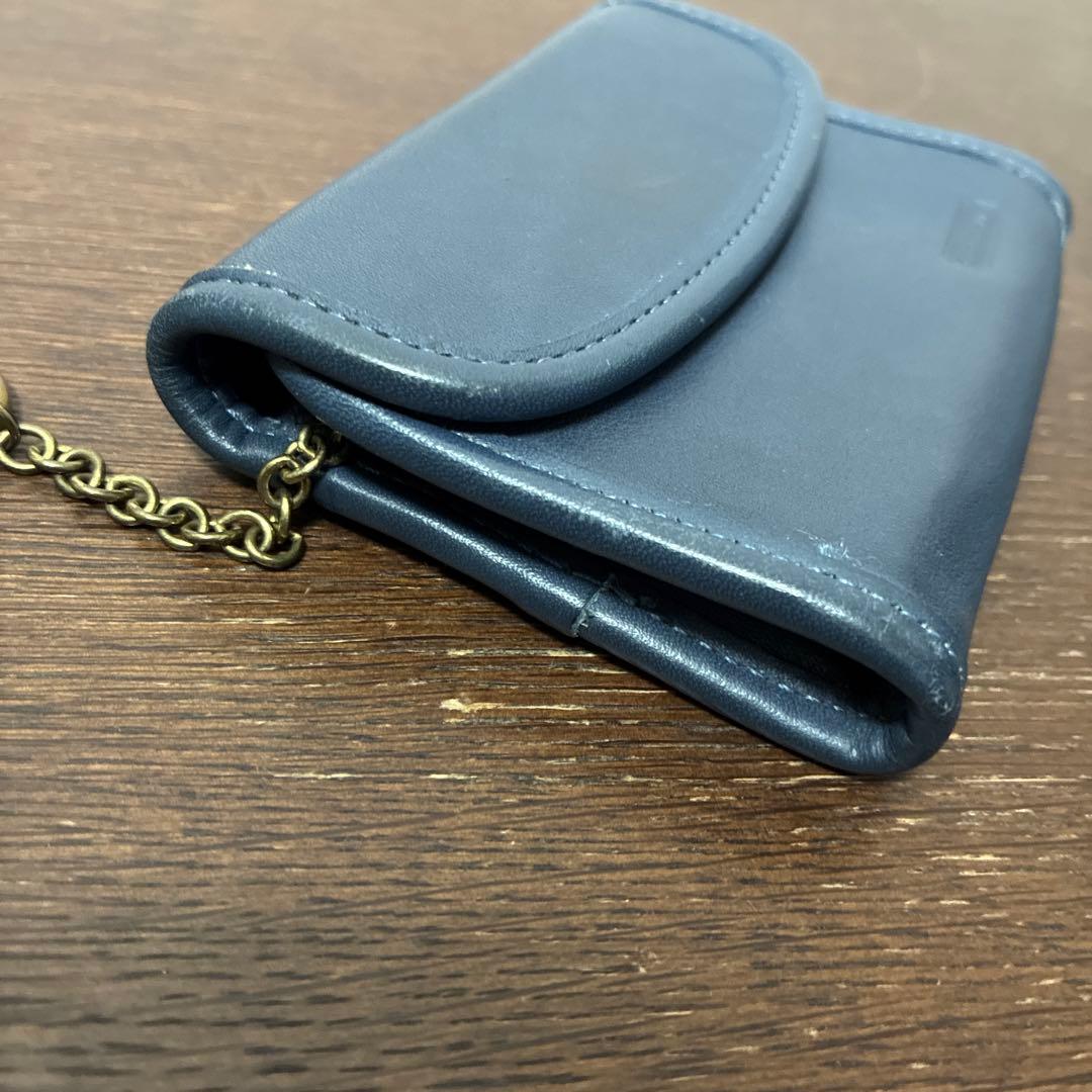 OLD COACH オールドコーチ　ブルーレザー　ケース　キーケース