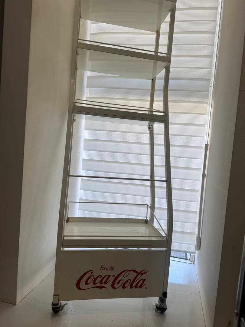 Coca-Cola スチールラック キャスター付き　什器　レア　店頭陳列