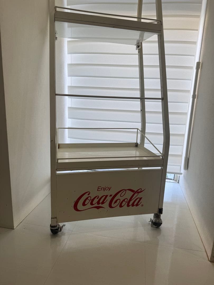 Coca-Cola スチールラック キャスター付き　什器　レア　店頭陳列