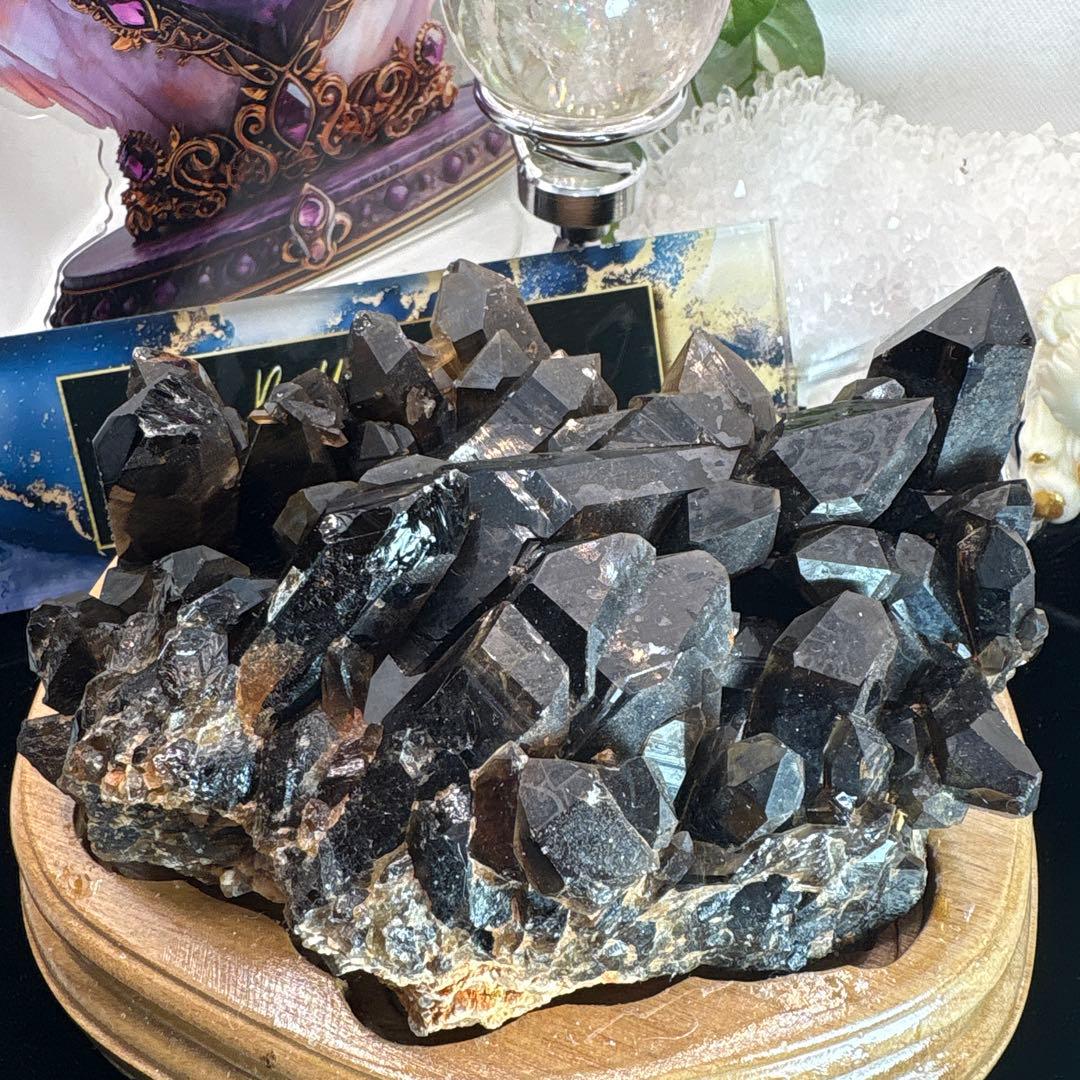 モリオンポイントクラスター原石No.1698 約1kg