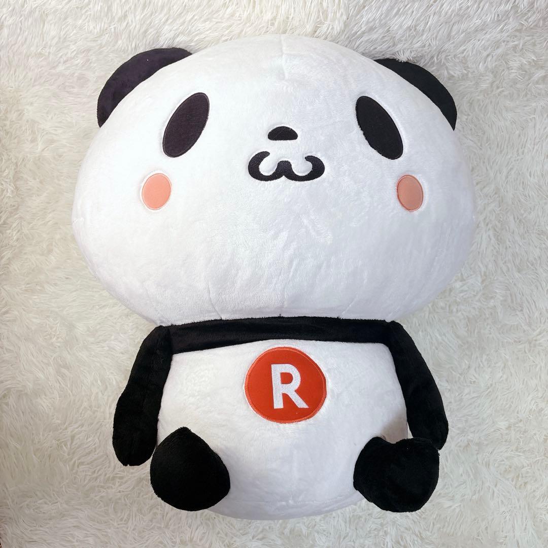おぱん様　初期 楽天 ぱんだ お買い物 パンダ特大 ぬいぐるみ 旧ロゴ 限定