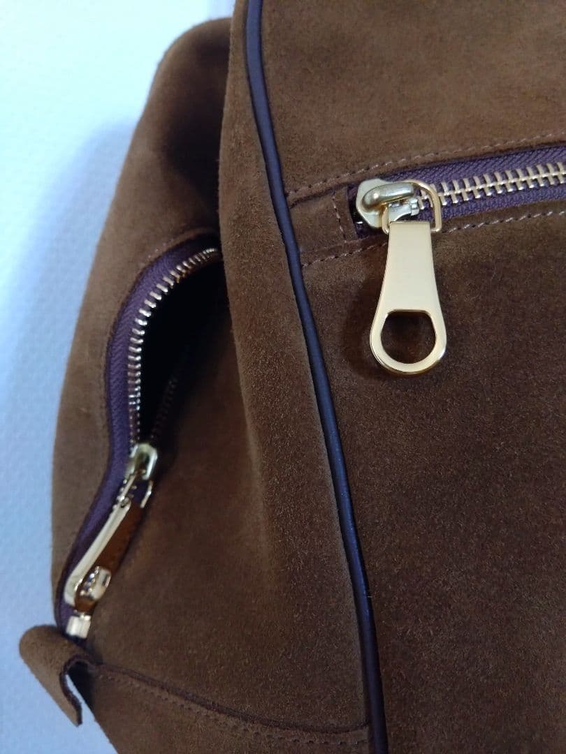 chiiiibag*Suède Big Boston　キャメル　完売品