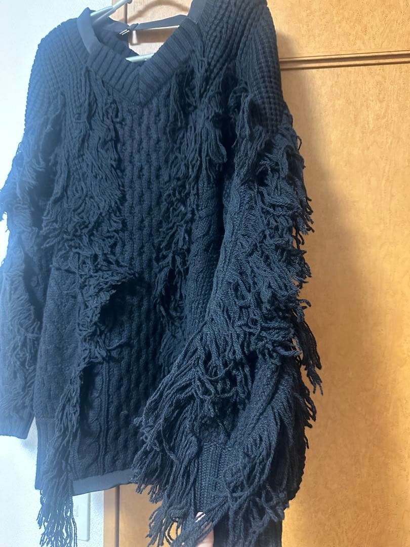 ち*2様 sacai フリンジ　ニット