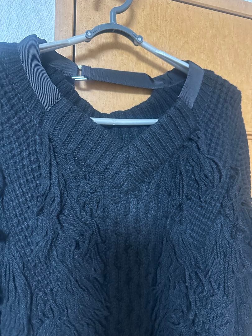 ち*2様 sacai フリンジ　ニット