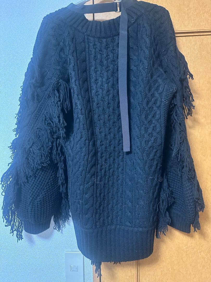ち*2様 sacai フリンジ　ニット