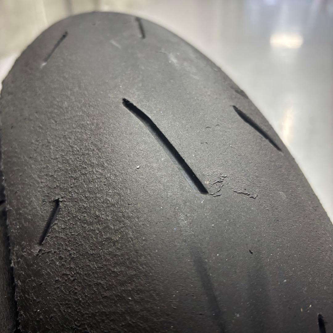 【中古】ダンロップ KR410 17インチ 前後タイヤセット ※公道走行不可