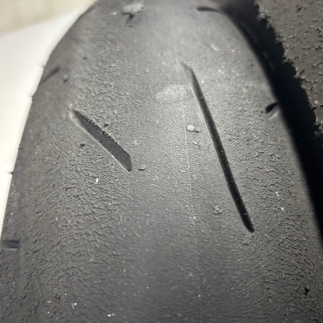 【中古】ダンロップ KR410 17インチ 前後タイヤセット ※公道走行不可