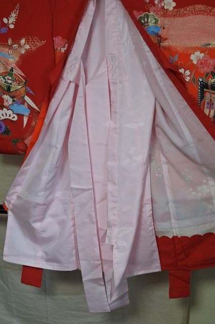 お宮参り　祝着　日本製　女の子　正絹　㈱伴商店　長襦袢付