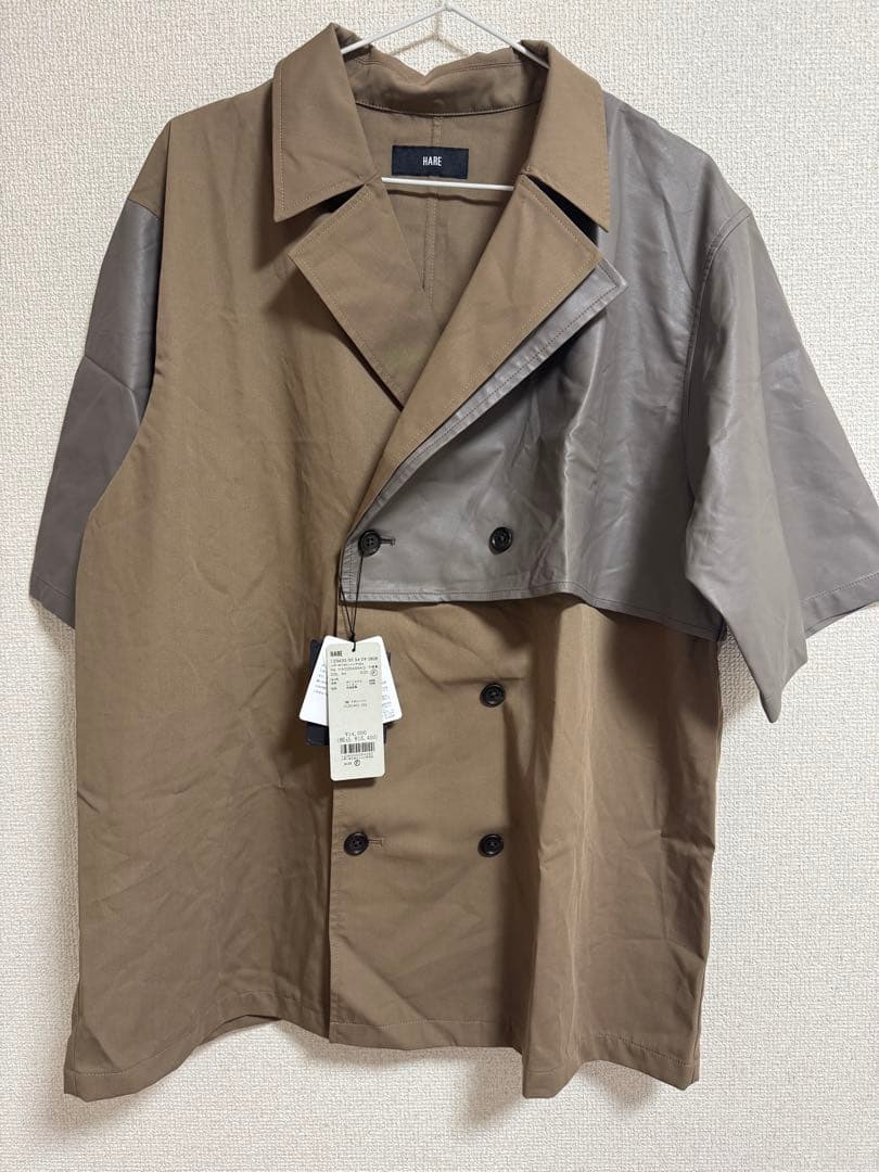 【新品/未使用】HARE レザーキリカエトレンチ