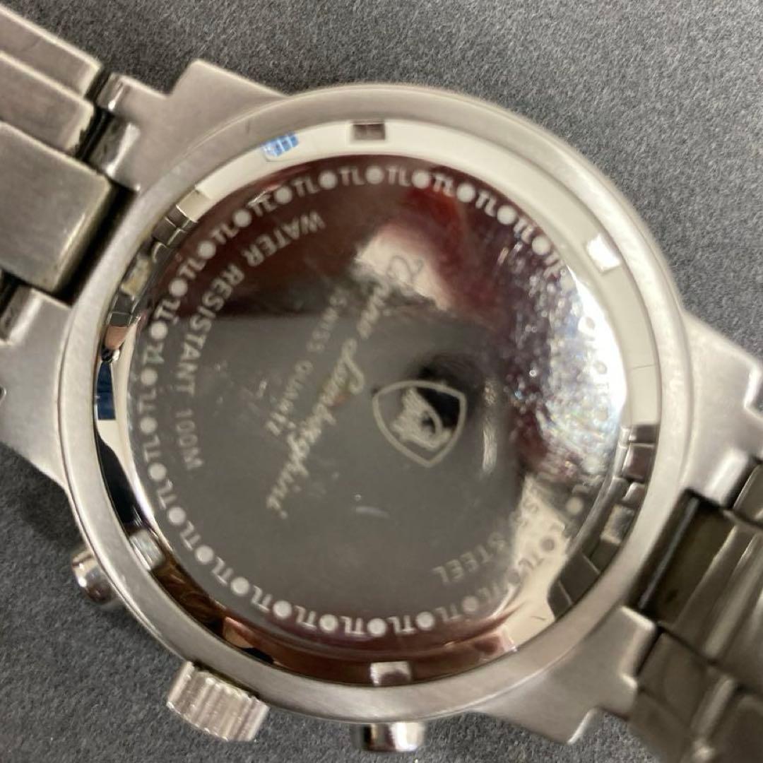 トニーノランボルギーニ 腕時計 レッド／ブラック クロノグラフ