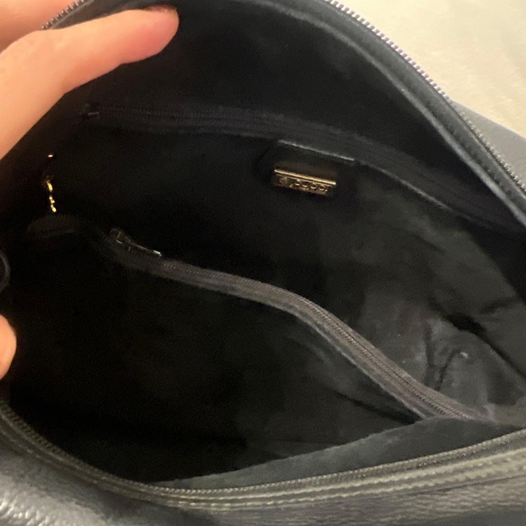 おしゃれ GUCCI オールド グッチ ボストンバック 黒 革 ヴィンテージ