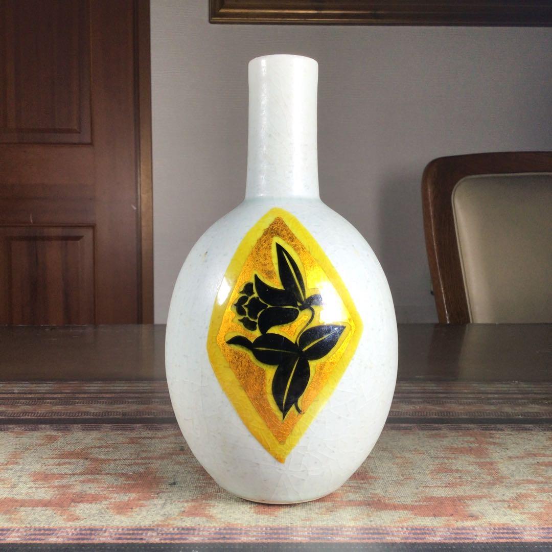 九谷焼　松本佐一　花瓶