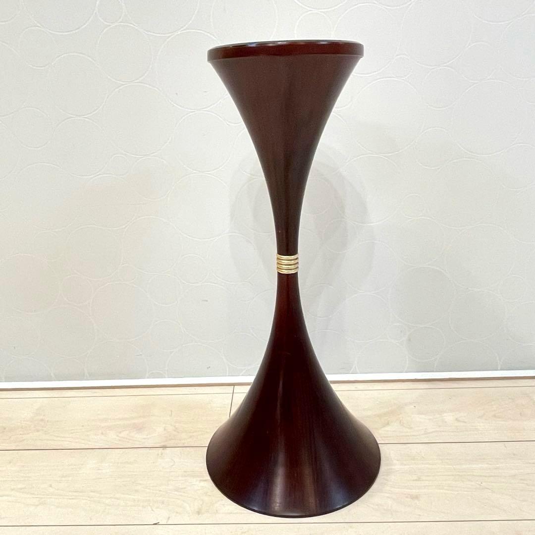 【希少】昭和レトロ スタンド灰皿 フロア灰皿 木目調 業務用 ヴィンテージ