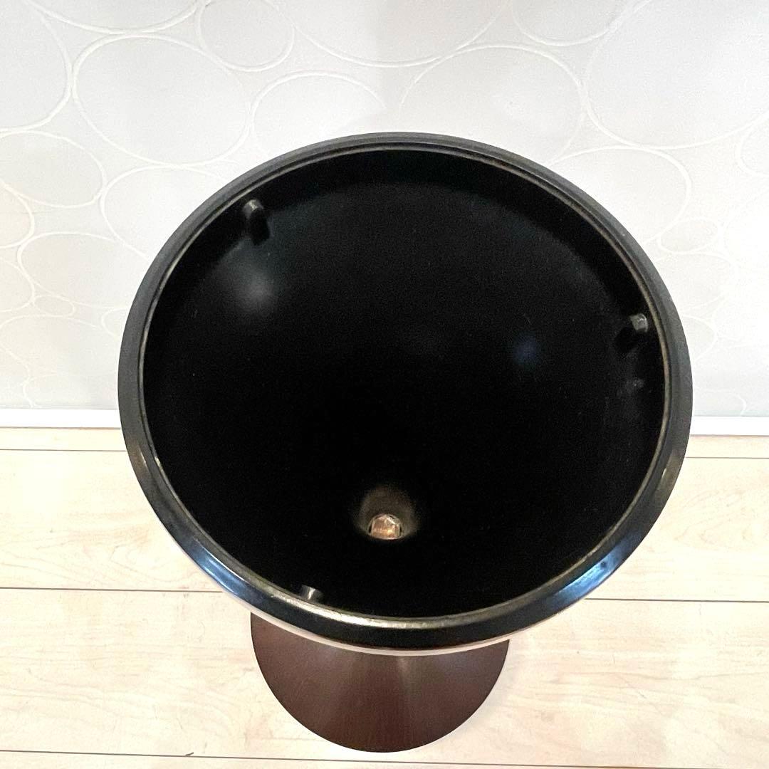 【希少】昭和レトロ スタンド灰皿 フロア灰皿 木目調 業務用 ヴィンテージ