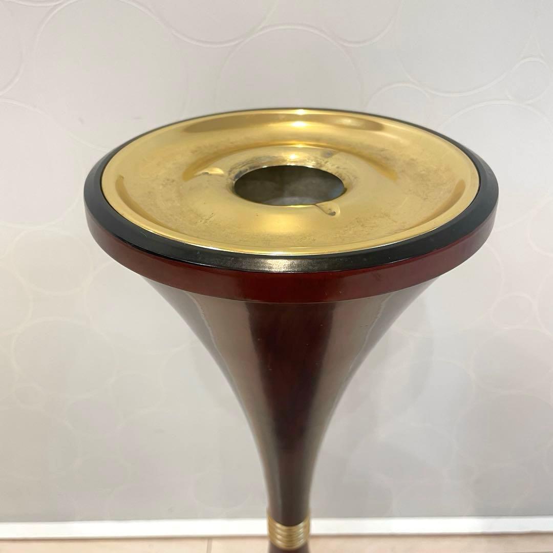 【希少】昭和レトロ スタンド灰皿 フロア灰皿 木目調 業務用 ヴィンテージ